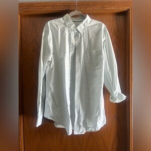 Croft & Barrow Mint Checkered Button Down Shirt